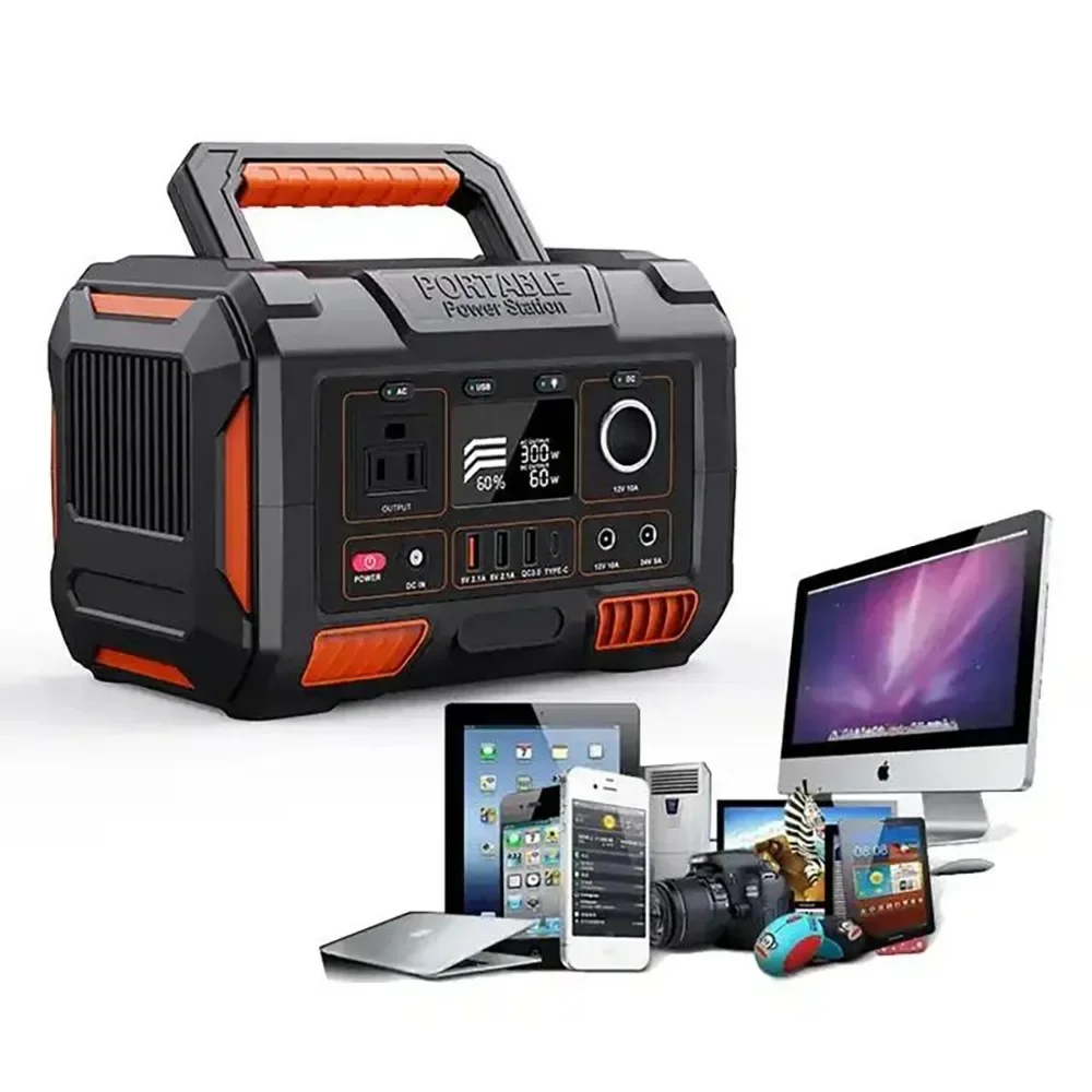 Портативная электростанция 300 Вт 78000 мАч светодиодный дисплей для кемпинга на
