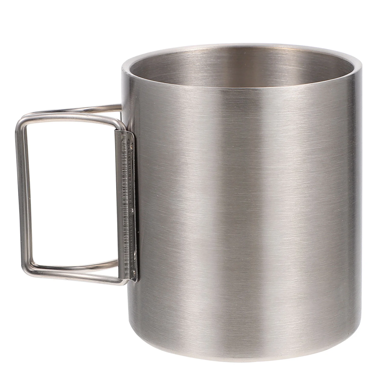 

1pc Portable Practical Stainless Steel Folding Milk Cup Mug Cup for Camping Outdoor