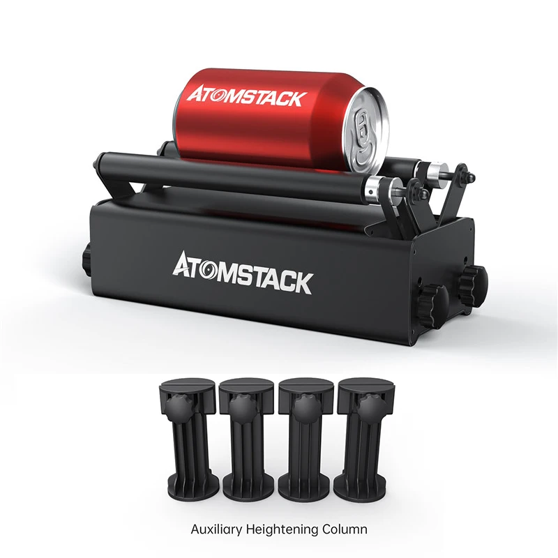 

ATOMSTACK Laser Engraving Machine R3 24W Automatic Rotary Roller Device With Four Foot Pad