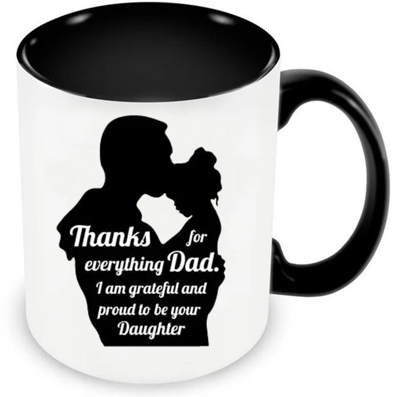 

Dad Coffee Mugs Daddy Cups Kids Father's Day Daughter Papa Gifts Home Decal Beer Drinkware Coffeeware Milk Tableware Tea Teaware