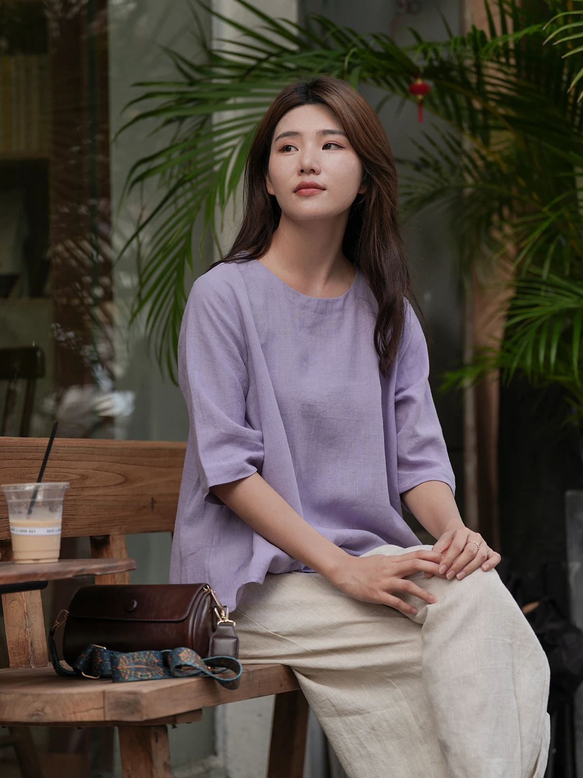 Утренняя домашняя ранняя осень оригинальная классическая дышащая чайная одежда