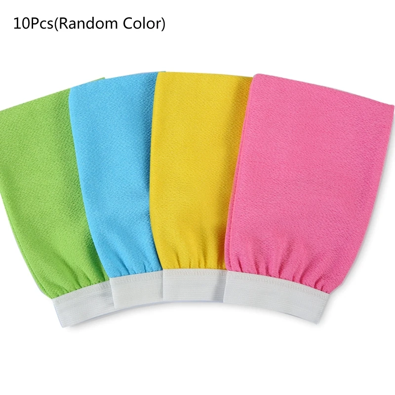 

10 шт., двусторонние отшелушивающие перчатки для удаления омертвевшей кожи