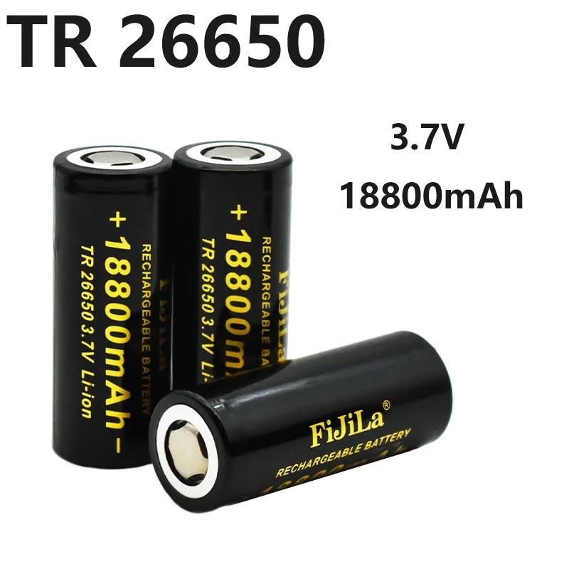 

Air Express TR 26650 3.7V 18800mAh 50A Discharge Lithium-ion Rechargeable Battery. for: Flashlights, Alarms,Etc