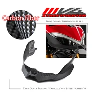 fit ducati streetfighter v4 2020 2021 motorcycle 100 carbon fiber front lower plate fairing nose guard shield panel