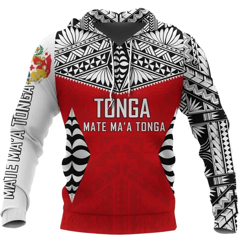 Фото Толстовки Tonga с 3D принтом флага и карт для мужчин, одежда, толстовки с национальным гербом Tongan, повседневная толстовка унисекс, спортивный костюм №4