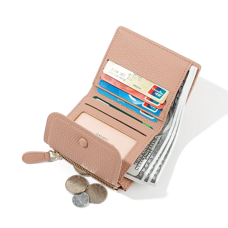 Small PU Leather Women Wallet Mini Lady Coin Purse Pocket fashion short wallet for women Credit Card Holder Purse