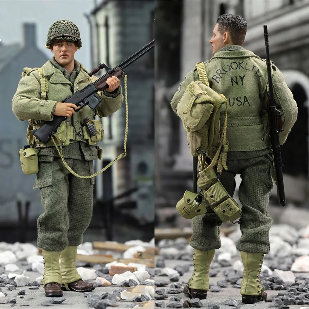 

In Stock DID XA80012 1/12 Scale Full Set WWII American Ranger Reiben 6 Inch Moveable Male Soldier Action Figure For Fans Gift