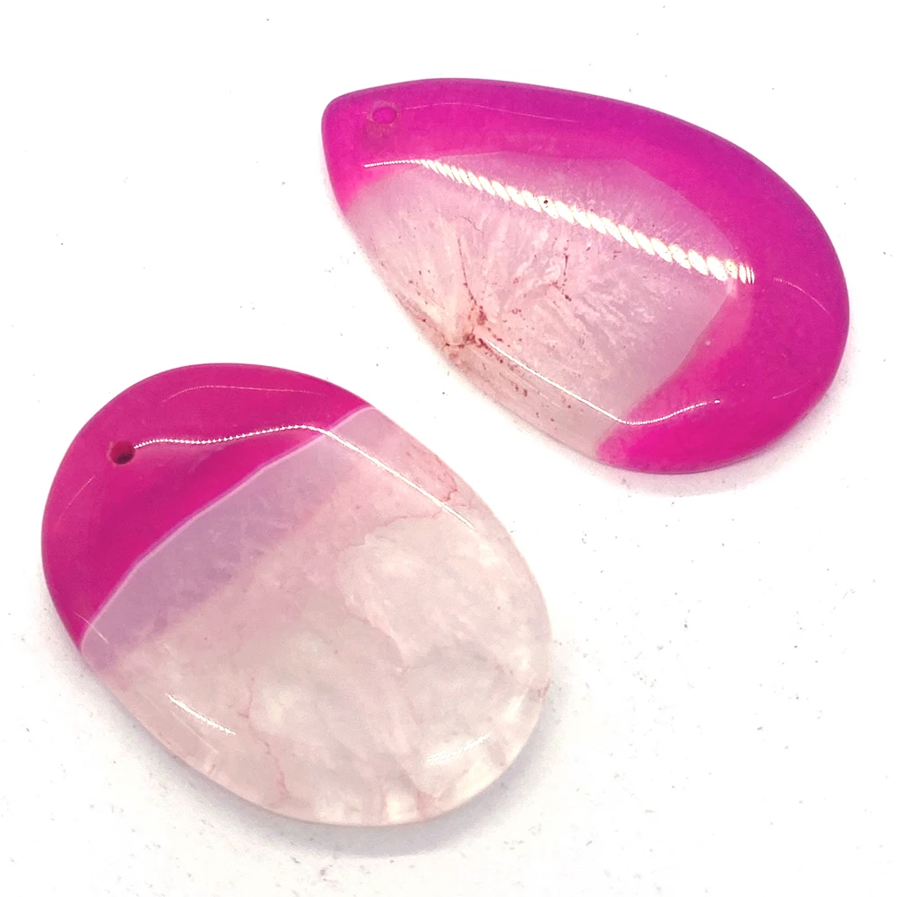 

5pcs Agate Pendant Set Natural Stone Meditation Charms for DIY Making Necklace Heart Shape Jewelry Accessory Oval Colorful Agate