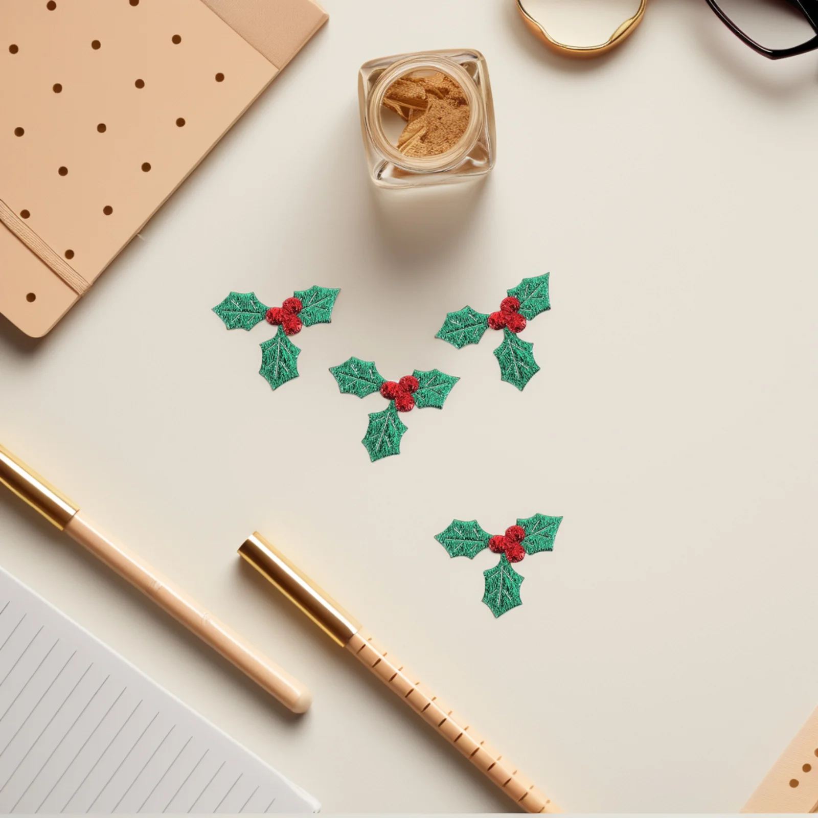 Снежинка декоративный материал мини-украшения с ягодами Холли для изготовления