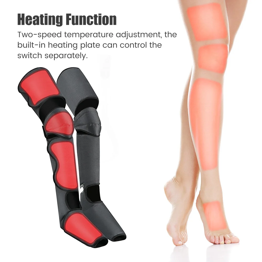 Electric Foot Leg Massager Air Pressure Heating Promotes Blood Circulation Muscle Relaxation Pain Relief with Remote Control |