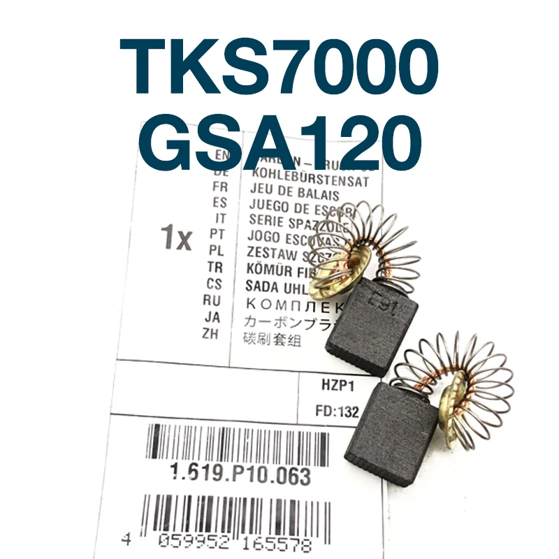 Угольная щетка E91 для электроинструментов Bosch TKS7000 GSA120, циркулярная пила, Сабельная пила, сменная Угольная щетка, аксессуары