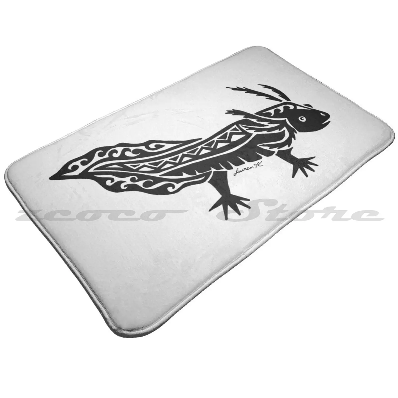 Axolotl дизайнерский коврик нескользящий для впитывания воды дверной саламандра