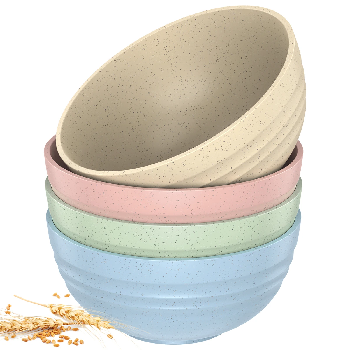 Набор пластиковых мисок для 4 человек