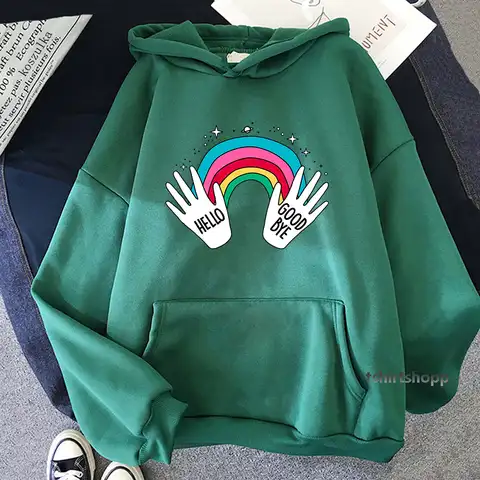 Klaus Hargreeves Hello Goodbye Hands Hoodie 2022 The Umbrella Academy Women Hoodies Spring/Autumn Sweatshirt Harajuku Sudaderas