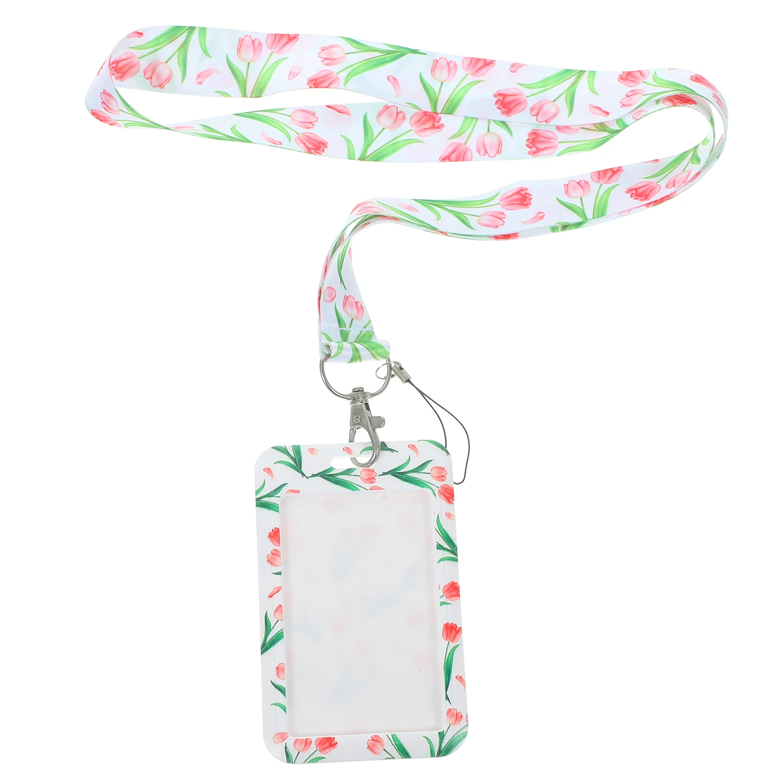 

ID Card Holder Card Sleeve Bus Card Holder Work Card Protector Hanging Card Case Lanyard Girls Credential Holders Neck Straps