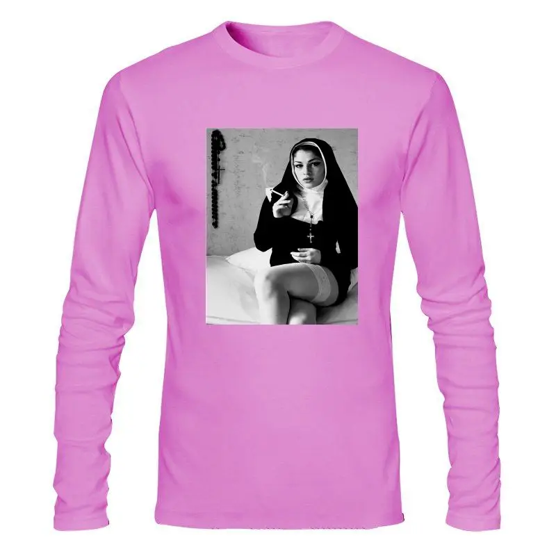 

Мужская одежда 2022, футболка с индивидуальным принтом, 100% хлопок, футболки Blaze Man, сексуальная монахиня, идея подарка