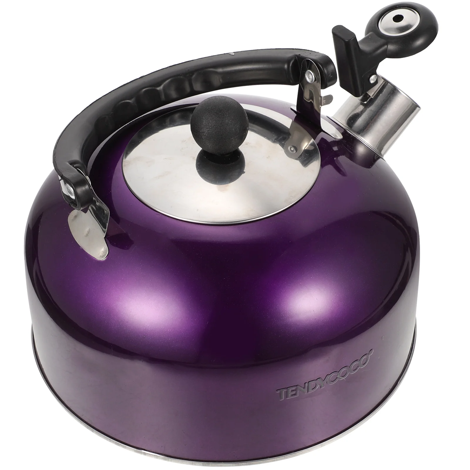 

Stainless Steel Whistling Kettle Pot Kitchen Handle Teapot Hot Water Coffee Home