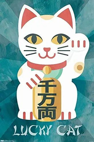 

Постер Lucky Cat, металлический винтажный жестяной знак, декор для фильма, дома, бара, паба, кинотеатра, Забавный Ретро настенный Знак 12x8 дюймов