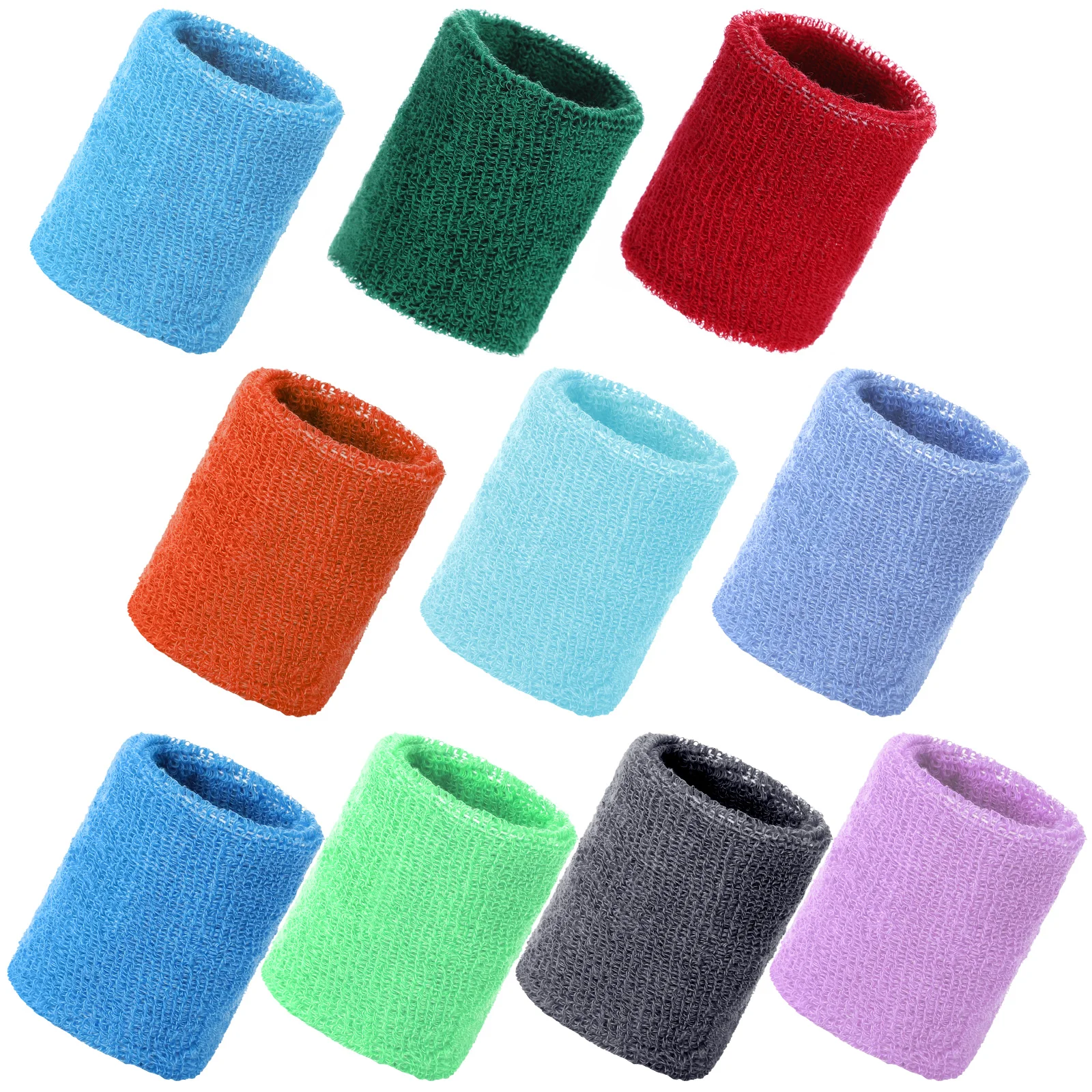 

Спортивный Браслет, поглощающий пот, поддержка запястья, эластичный браслет унисекс для детей и взрослых, пурпурно-красный