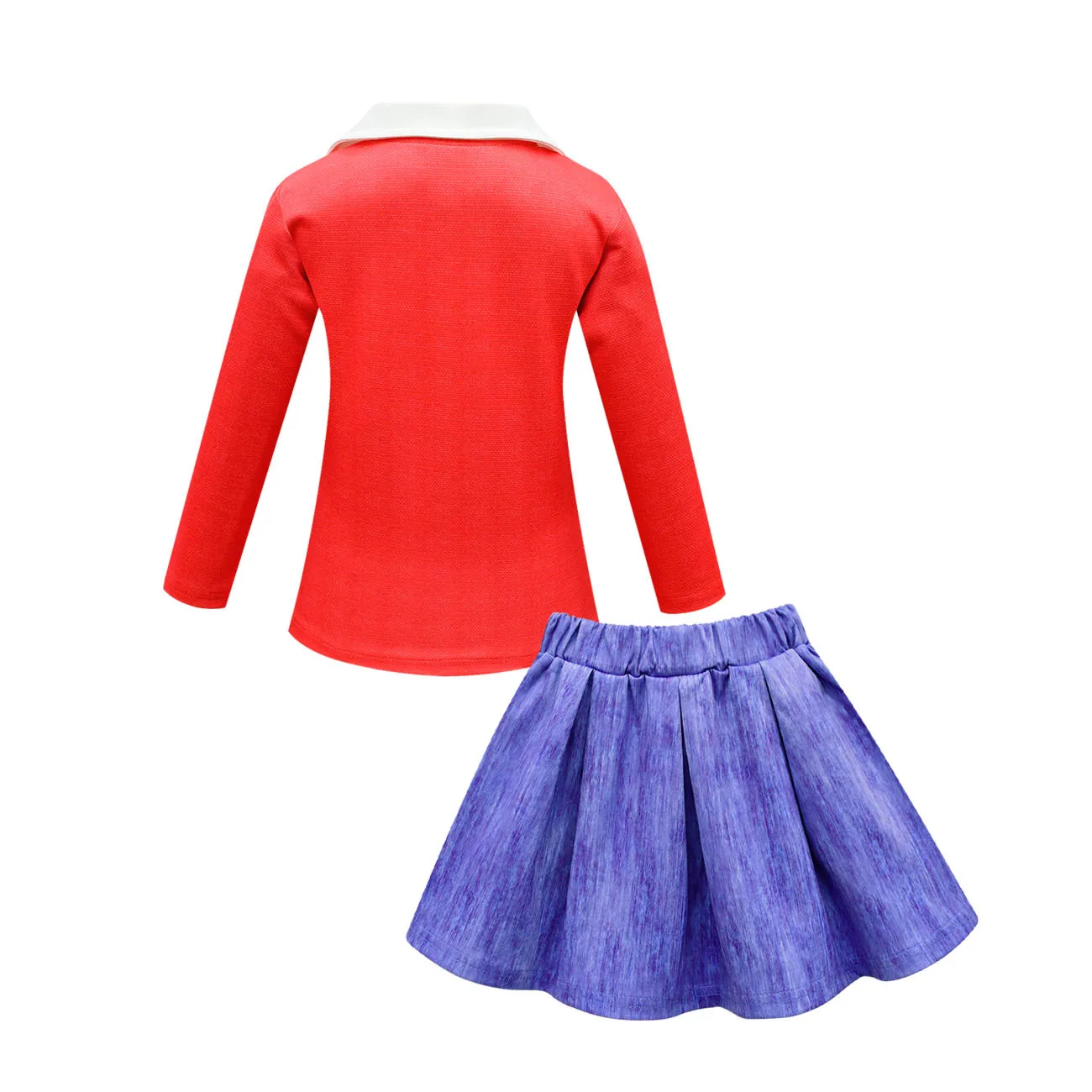 2022 Turning Red Charm Girls 2pcs Sets  Disney Movies Summer Children Cosplay Costume Dresses Sling Long Skirt for Beach Trip