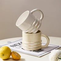 320ml personalized coffee mug ceramic milk mug with ball handle kitchen office water cup drinkware birthday gift