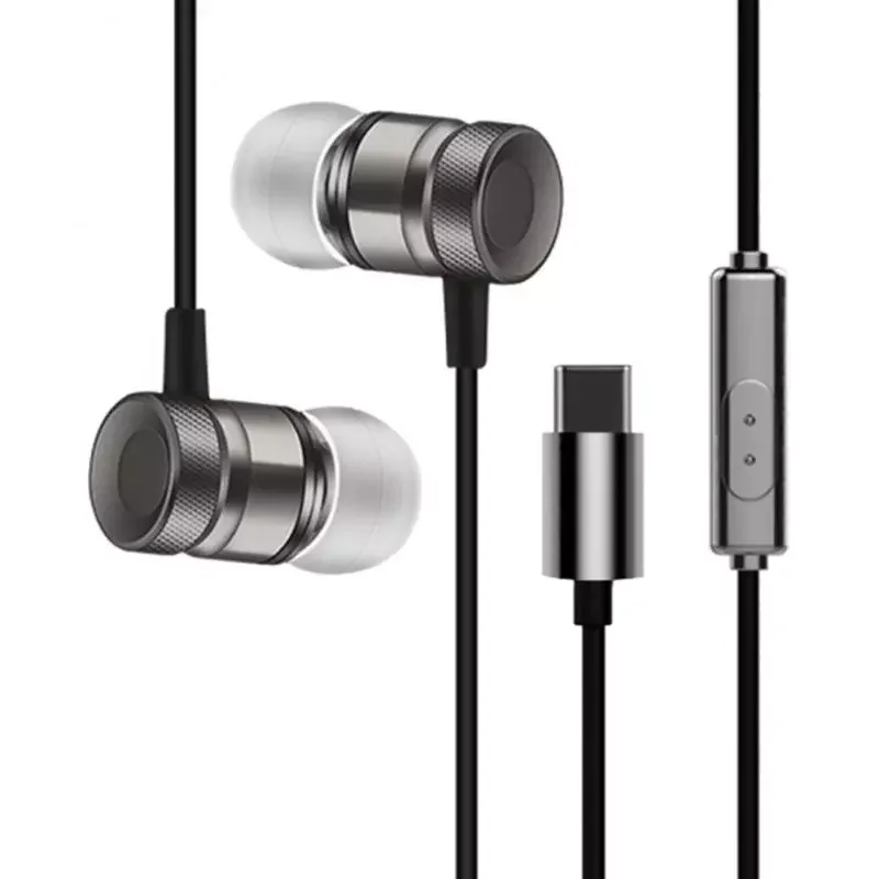 

USB Type-C In Ear Earphone With Microphone 1.2 M Metal Wired Headset For Letv 2 X620 Letv 2 Pro Letv Max2 X820 Type C Phones