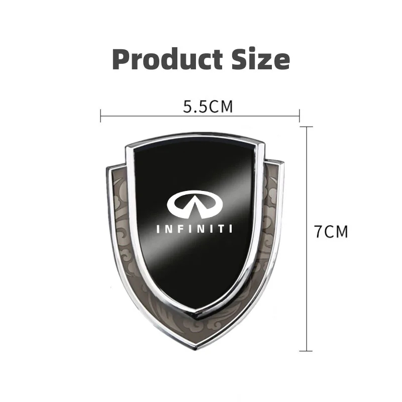 3D металлический корпус автомобиля Багажник крыло украшение щит