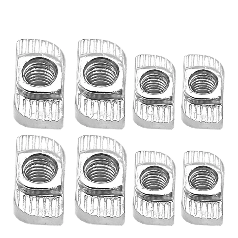

20pcs/lot M3/M4/M5 Carbon Steel T type Nuts Fastener Aluminum Connector For 2020 Industrial Profile 3D Printer Parts