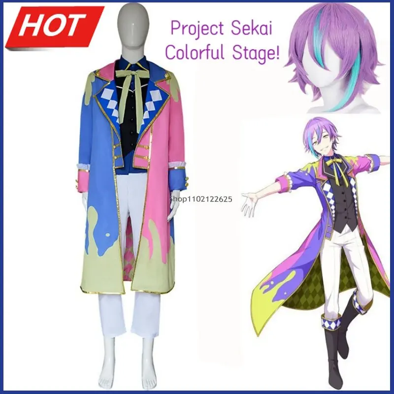

Аниме проект Sekai цветная сцена! Потрясающий костюм для косплея Showtime, парик, полный костюм, костюм на Хэллоуин