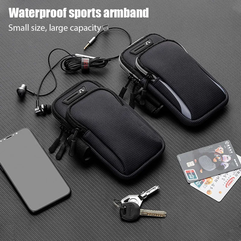 

Universal 6.5'' Iphone 11 Case Waterproof Sport Armband Bag for Mobile Phone Accessories Running Gym Band Phone Holder