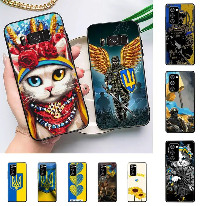 

Ukraine Flag Pattern Phone Case for Samsung Note 5 7 8 9 10 20 pro plus lite ultra A21 12 02