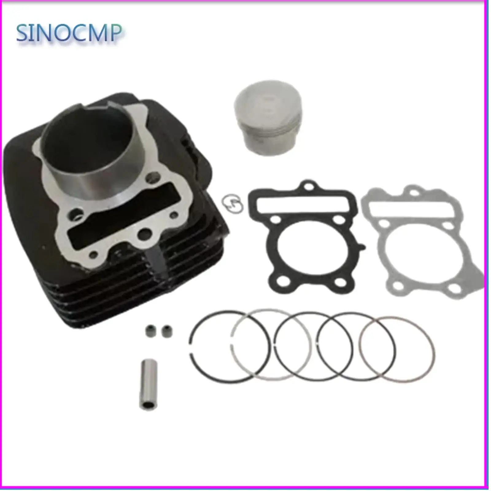 

Комплект прокладок поршня цилиндра с большим диаметром 56 мм для мотоцикла Bajaj Boxer 150, диаметр отверстия/поршня, аксессуары для мотоциклов, запчасти