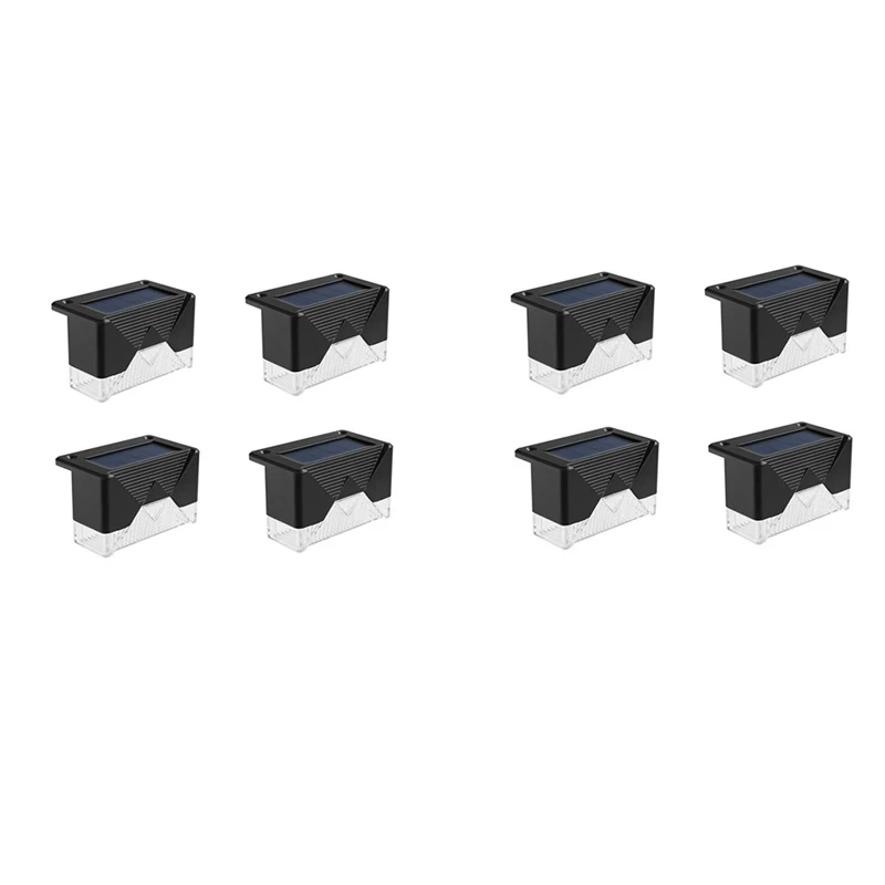 8 Pcs Solar Lamp IP65 For Garden Pathway Yard Patio Step Steps Fence