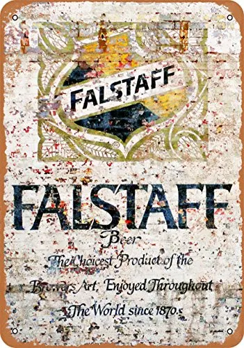 

Металлический знак-пиво Falstaff-винтажный вид 4