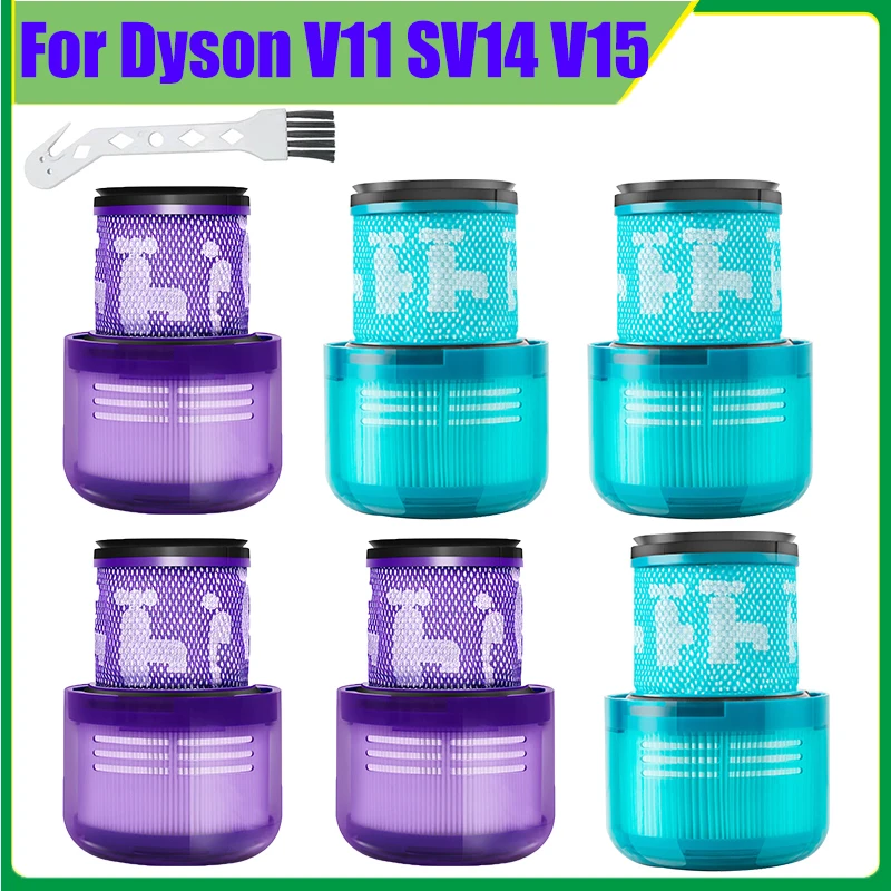 Блок фильтров Hepa для Dyson V11 SV14 V15 циклонный беспроводной пылесос с универсальной
