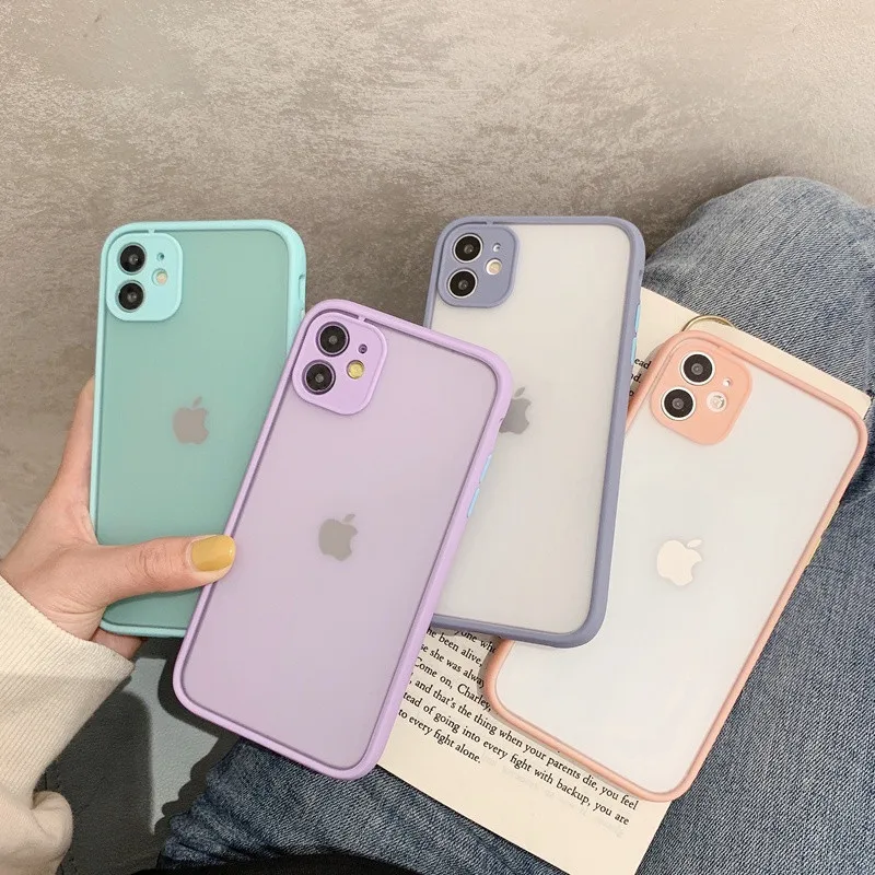 

Matte Transparent Cases For Samsung galaxy S8 S9 plus S10 S10E S20 S21 S21 plus S21 Ultra lens Camera Protection Cover