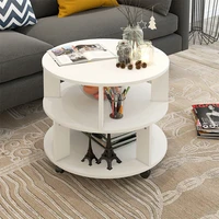 coffee table simple nordic round creative living room storage bedroom bedside cabinet side table assembly balcony small table