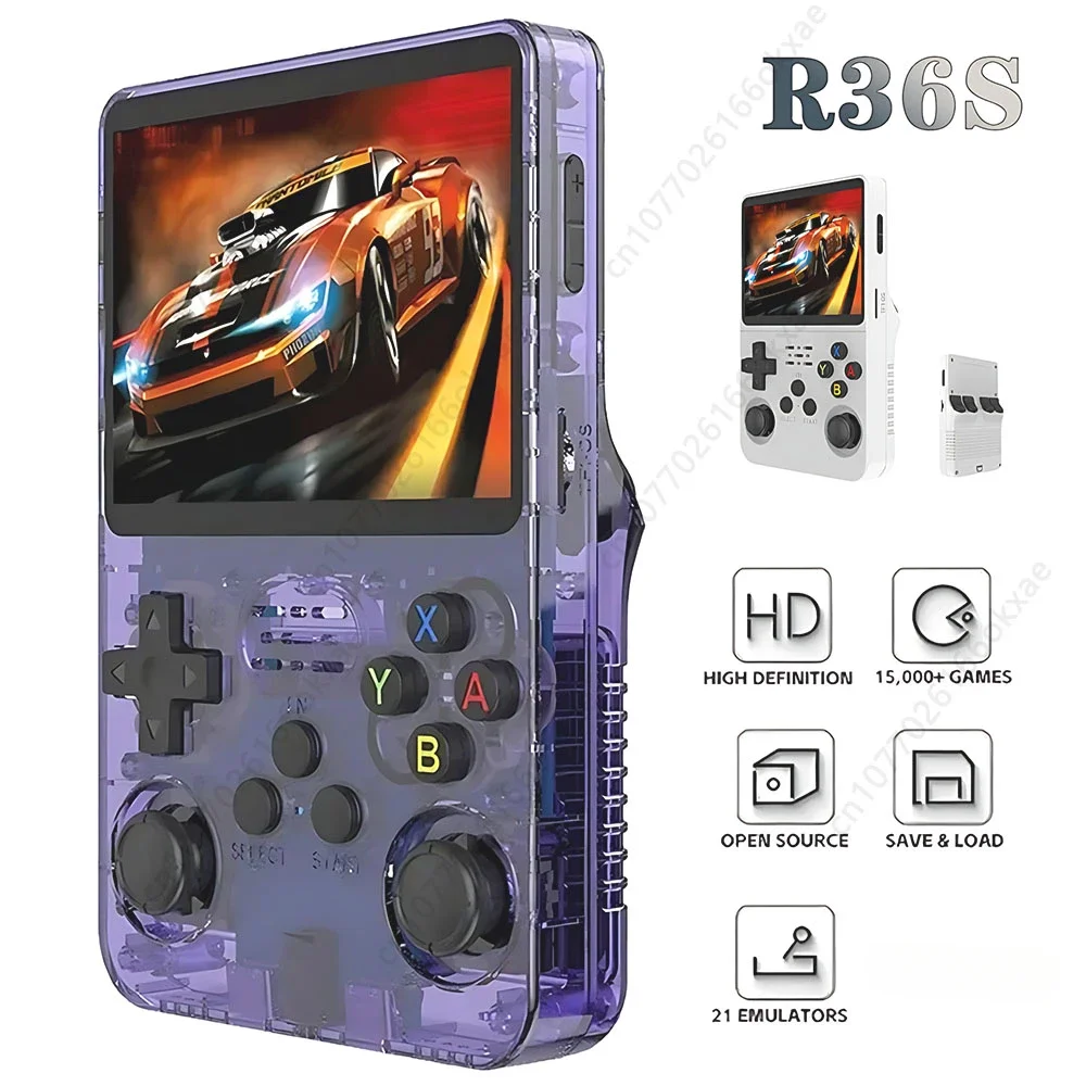 Портативная игровая консоль R36S в стиле ретро с 4 3-дюймовым IPS-экраном система Linux 64