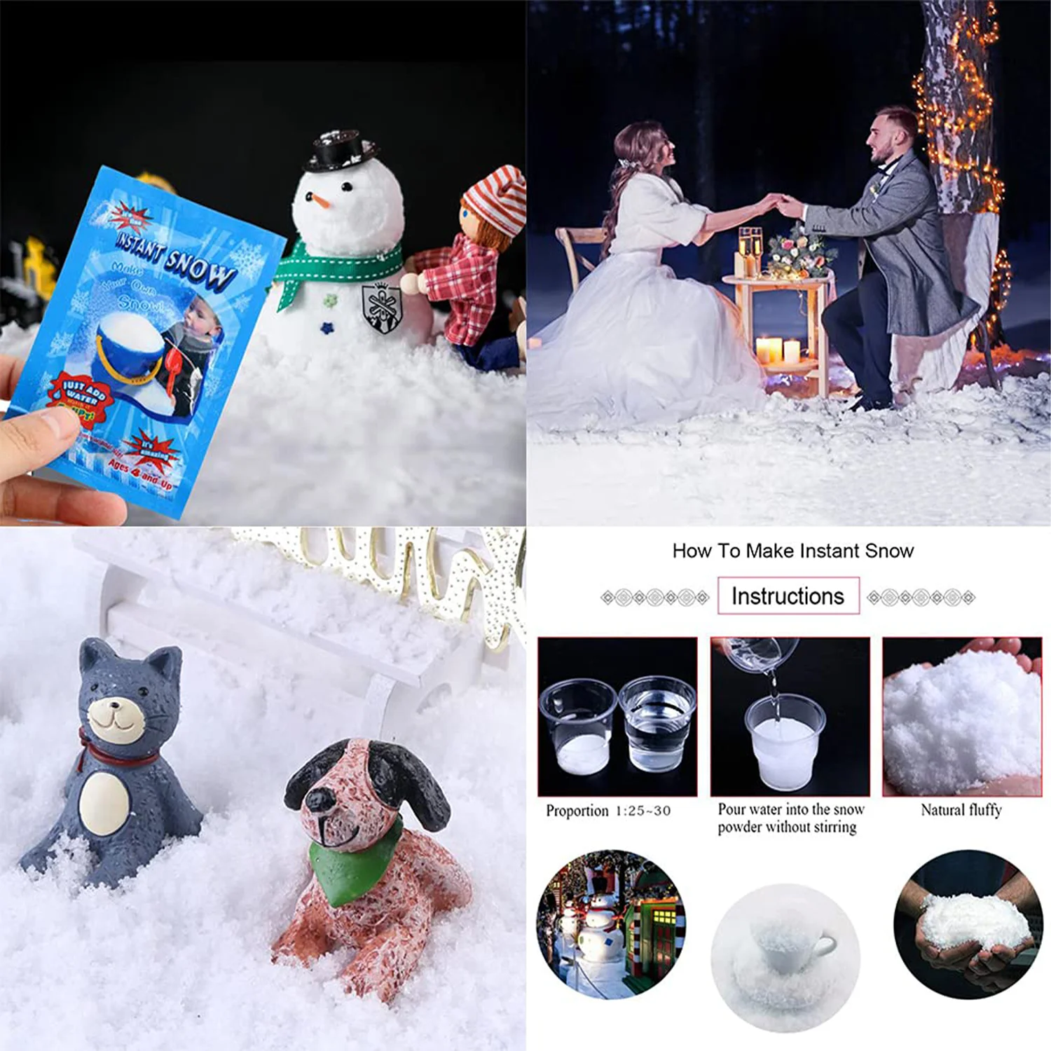 Искусственный Снежный порошок зимние искусственные снежинки мерцающие