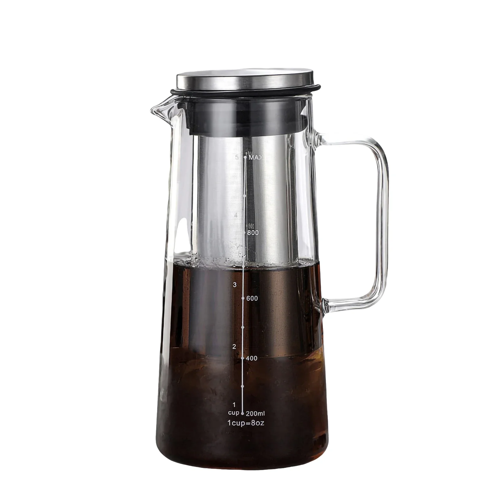 Стеклянный Кофейник 1000/1400 Мл С Фильтром Ручная Домашняя Кофемашина Для