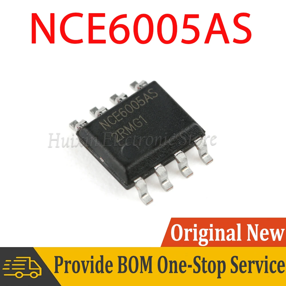 

10pcs NCE6005AS NCE6005 SOP-8 60V 5A Dual N-channel MOS Field Effect Tube SMD New and Original IC Chipset