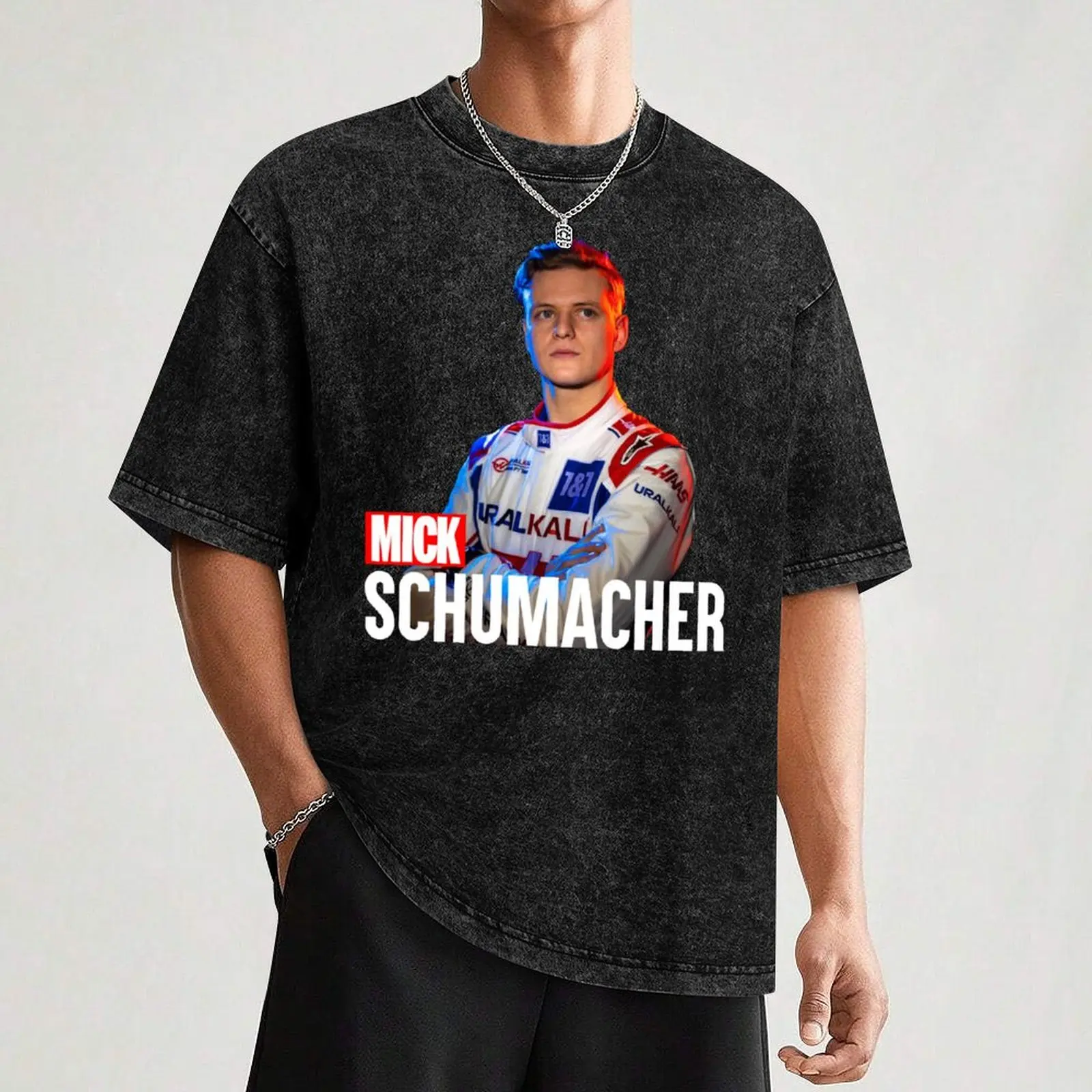 Футболка Mick Schumacher кавайная одежда футболка для мужчин