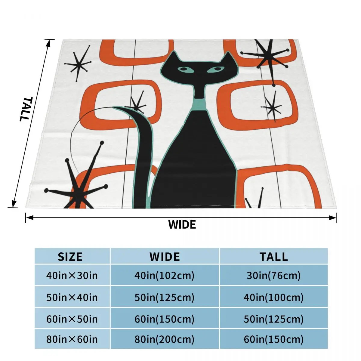 Одеяло Atomic Cat в старинном стиле уютное мягкое Флисовое одеяло