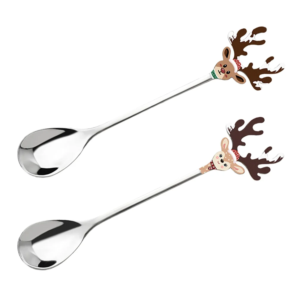 2 шт. Рождественский десерт дегустация меда мини-маленький чай кофе чайная ложка