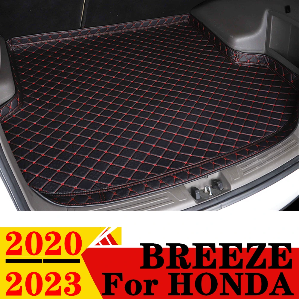 

Автомобильный коврик для багажника для Honda BREEZE 2020-23, для любой погоды, XPE, Высокий Боковой задний грузовой коврик, подкладка, автомобильные задние части, багажник, коврик для багажа