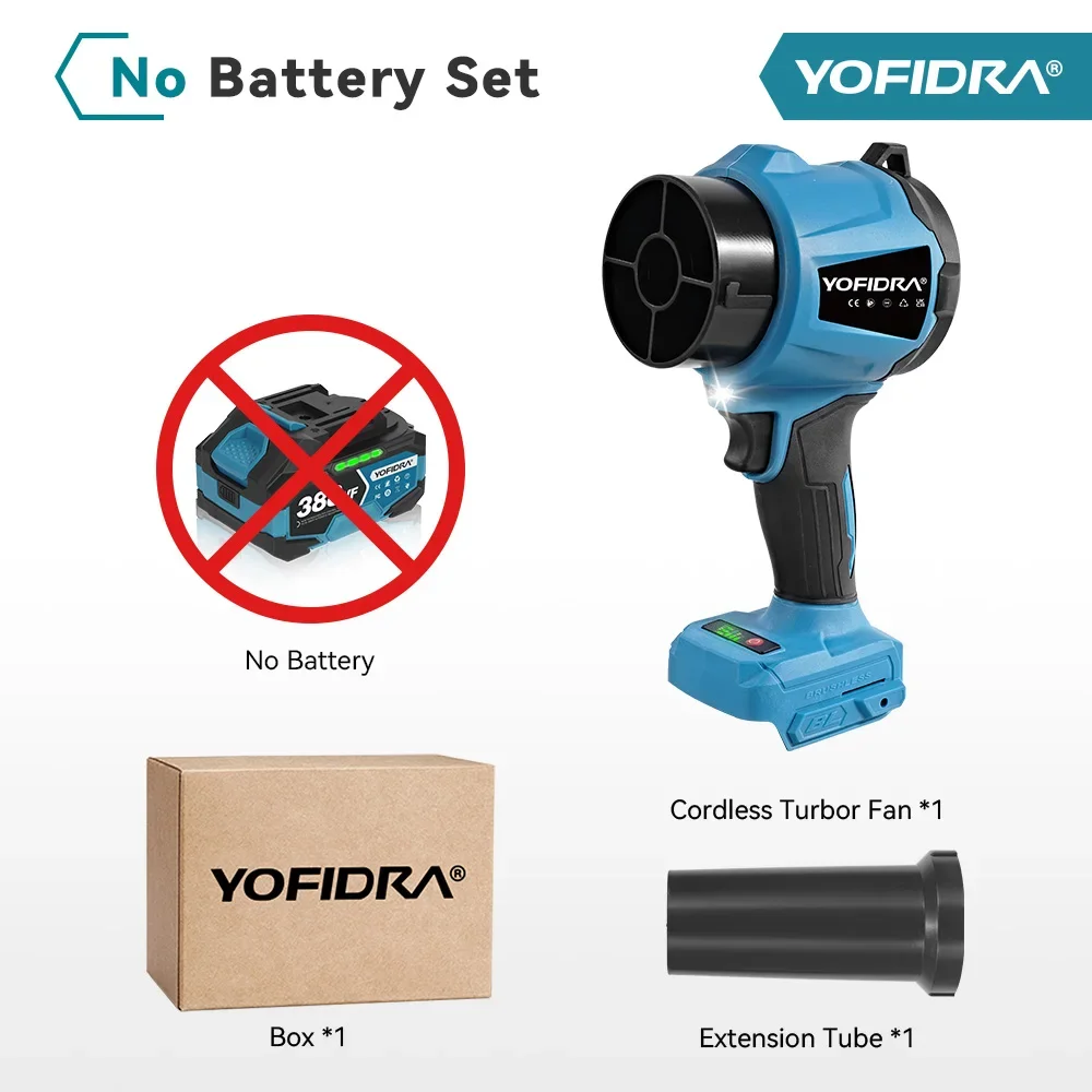 

YOFIDRA Турбовентилятор 330000 об/мин для Makita 18В