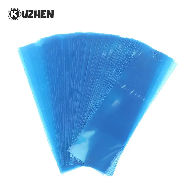 

100 _ синие пластиковые втулки для шнура, чехлы для тату-машинки, одноразовые чехлы, сумка, зажим для татуировки, аксессуары для татуировок