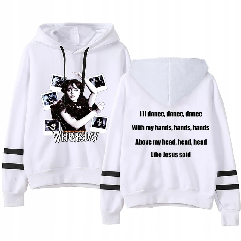 

Wednesday Graphic Print Hoodie Women's Hip Hop Streetwear Male Women Fleece Hoodies Wednesday Fashion Unisex Hoody Sweatshirt