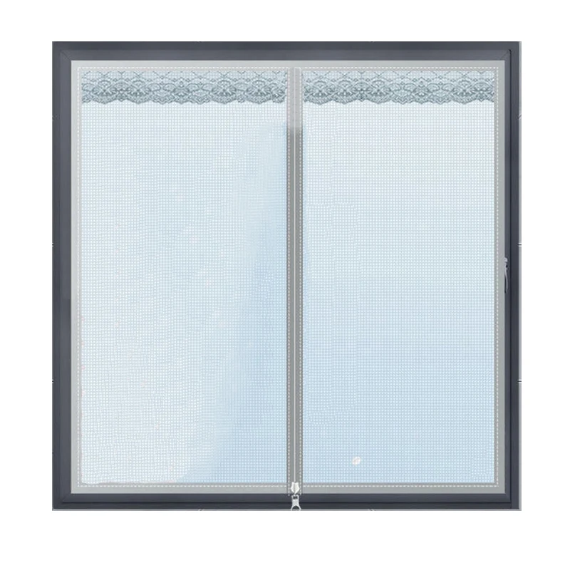 

Mosquito Net for Window Self-adhesive Curtain for Bedroom Visible Closure Anti Insect Mosquito Net Curtain with Zipper Fly Mesh