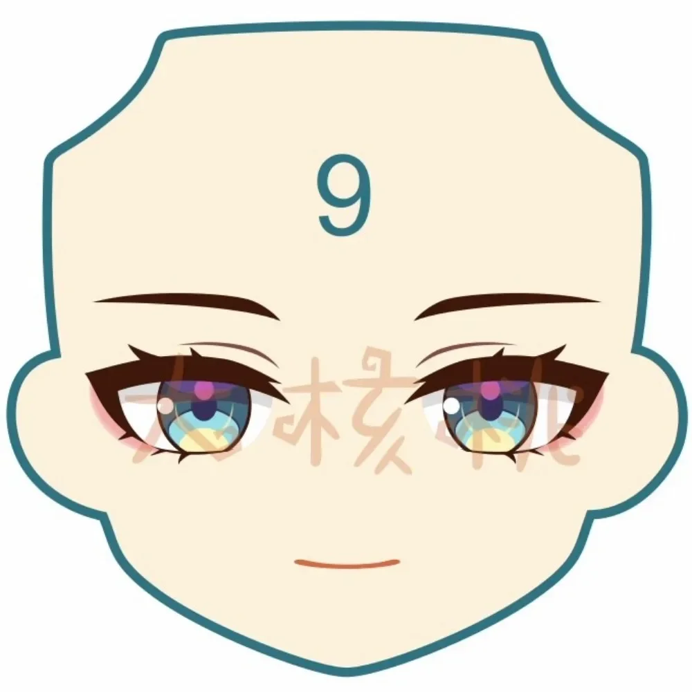 Лицевая наклейка на лицо рука Мэй Ob11 Ob22 ГСК Водные Наклейки панель кукла ручной